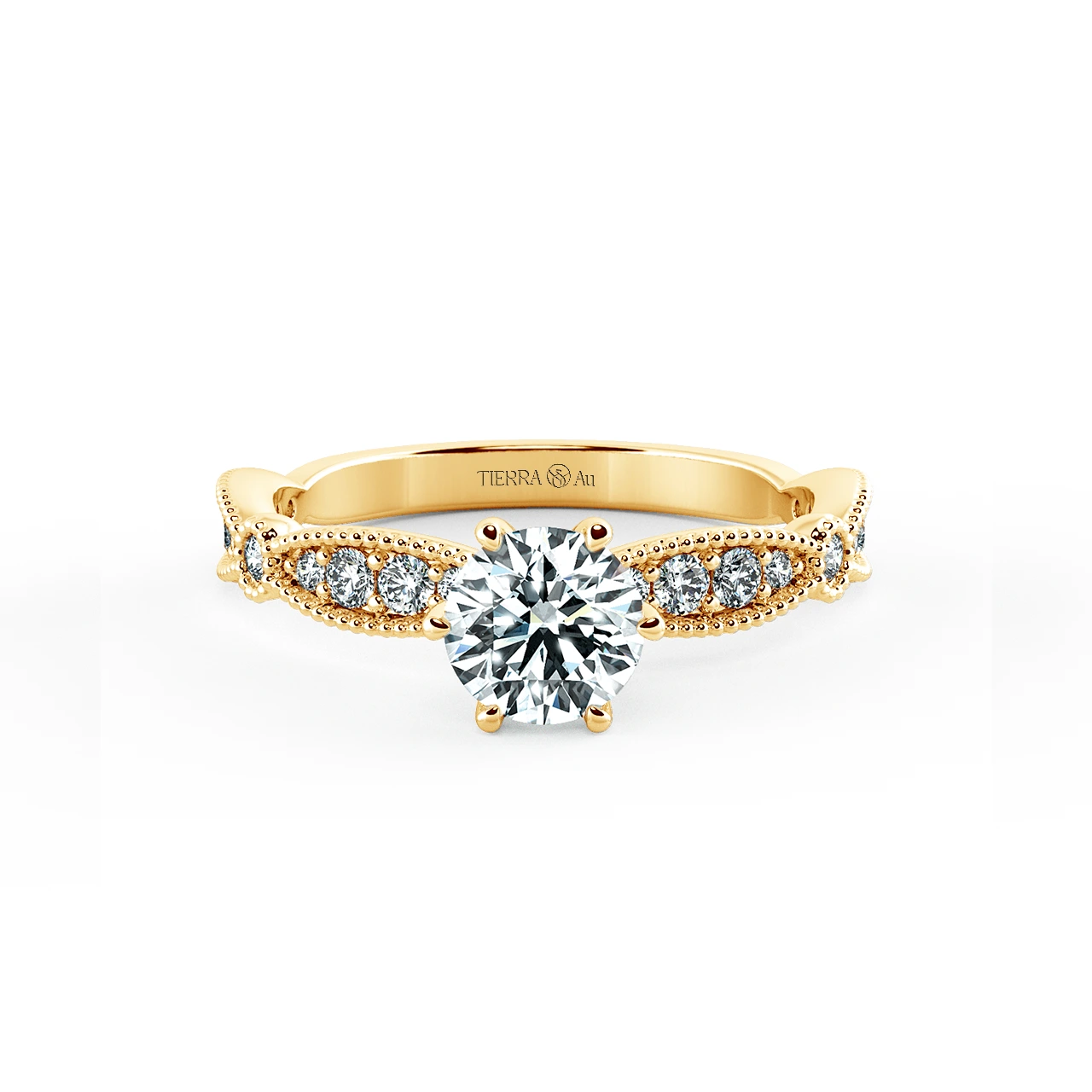 Solitaire Engagement Ring with Eternity Band NCH1803 1